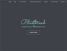 Tablet Screenshot of bluethreadbridal.com